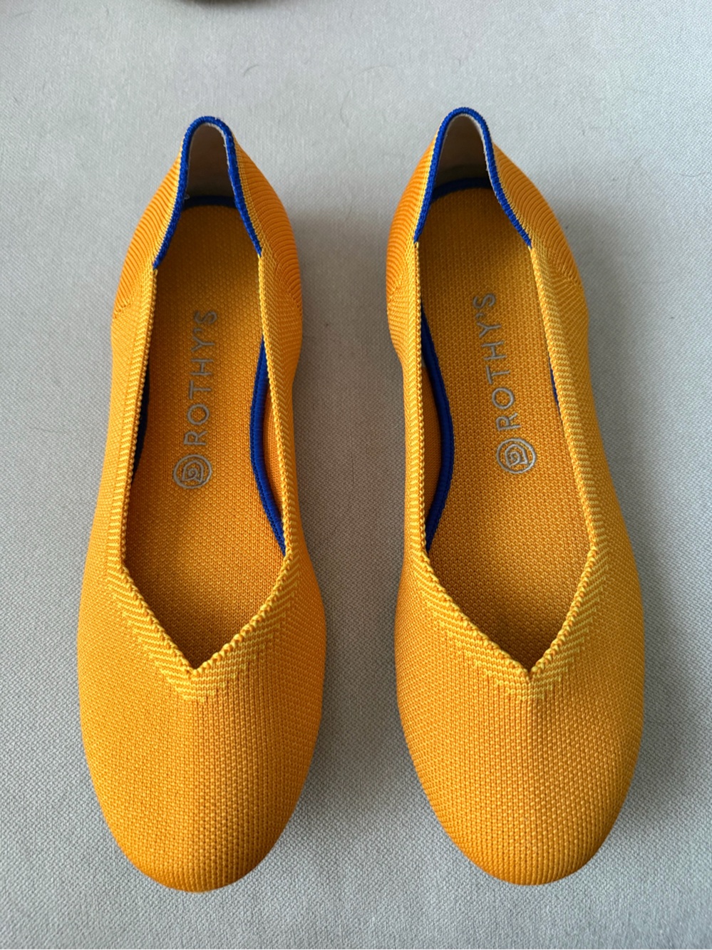 Rothy's Yellow Knit Slip-On Loafers